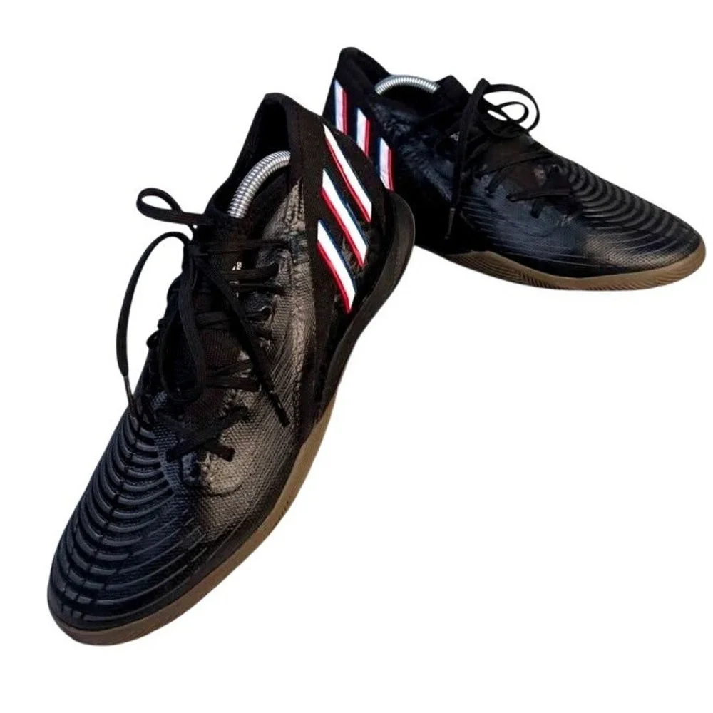 Adidas ~ Predator Edge.3 Indoor Soccer Shoes ~ Mens 10.5 Black~ GX0020 Zone Skin